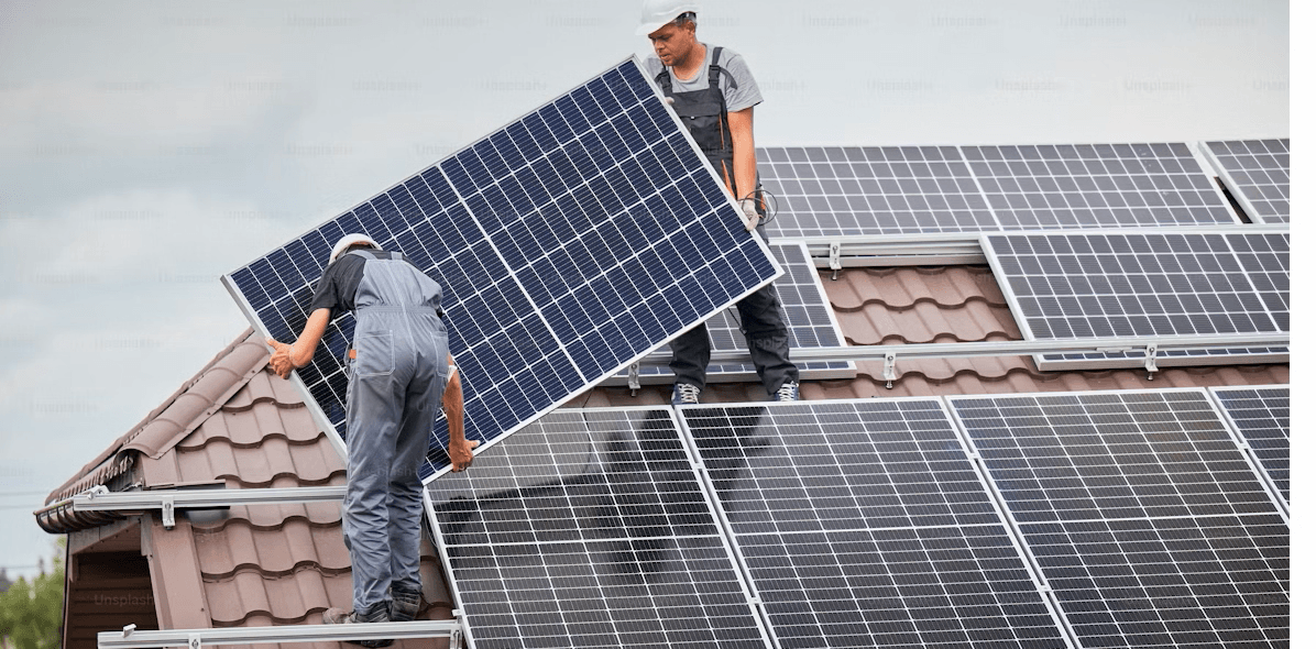 Solar panels on rooftop in Nagpur
